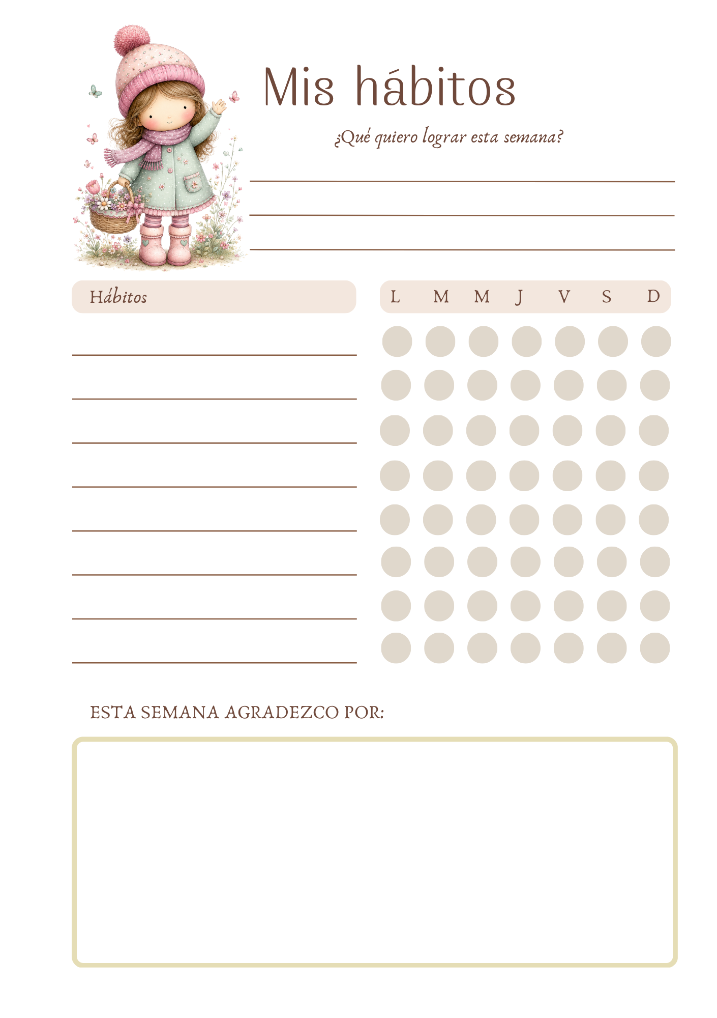 Vista 3 de Planner "Dulce compañía" A5