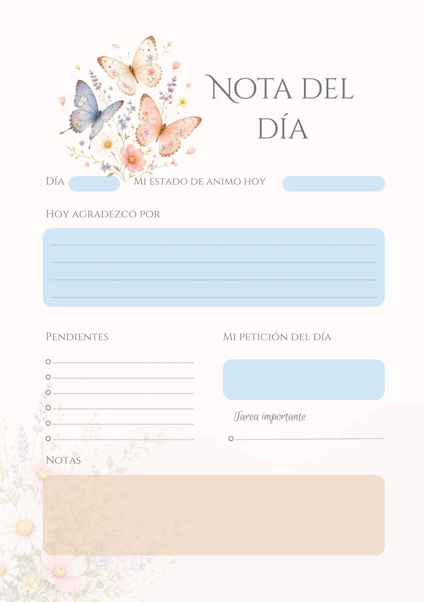 Vista 1 de Agenda-Planner 2027 A5 "Entre flores y golondrinas