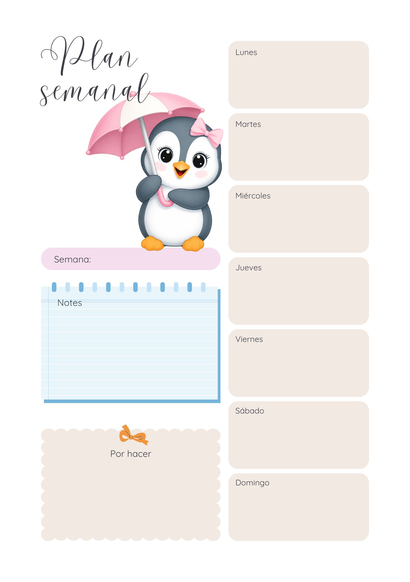 Vista 1 de Agenda Pinguino