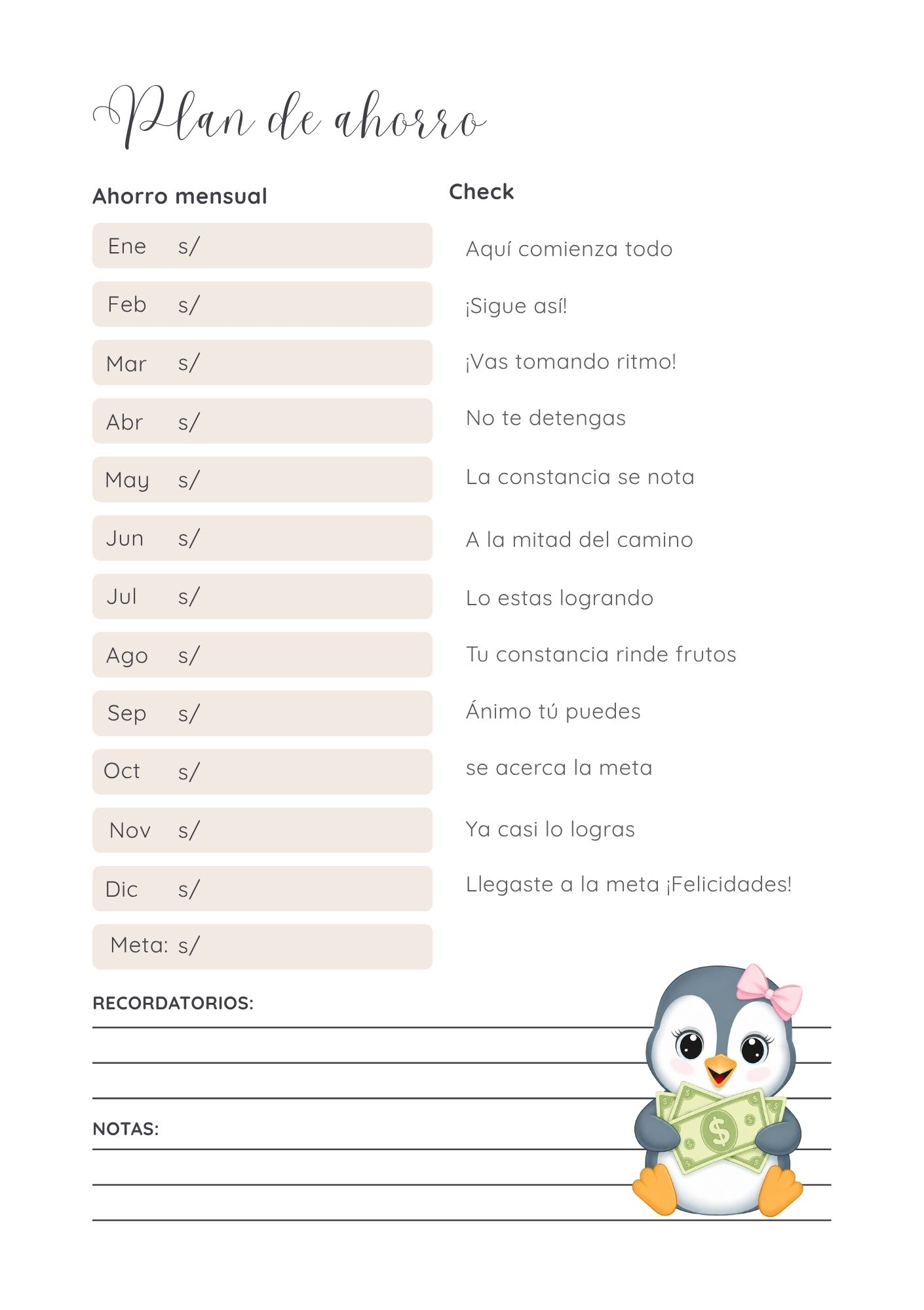 Vista 3 de Agenda Pinguino