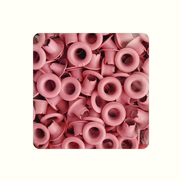 Ojalillo metálico #100 chicle x 200 und