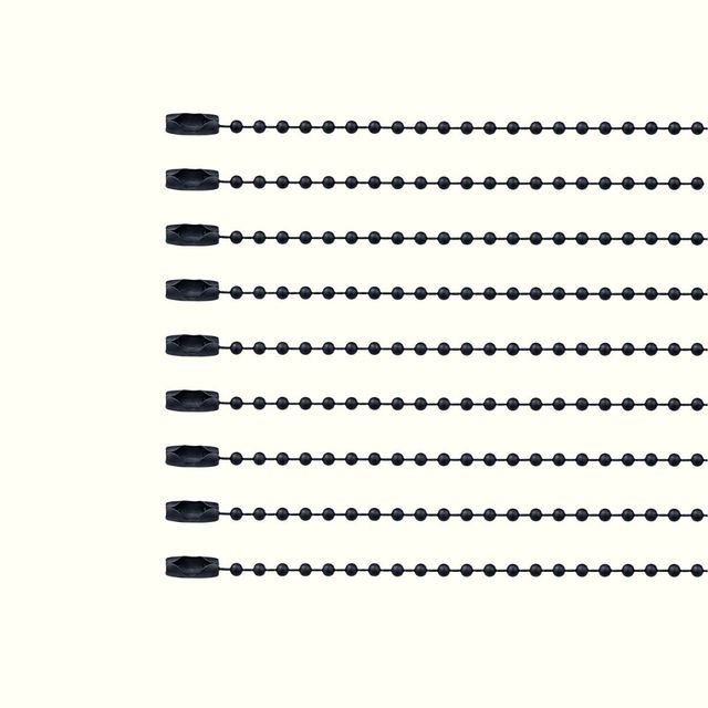 Cadena de bolitas negro x 25 und