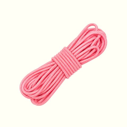 Cordón elástico de 4mm rosa neón x 5m