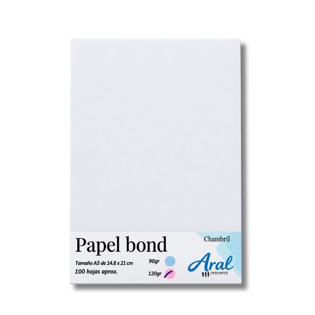 Papel bond 120gr A5 x 100 hojas Chambril