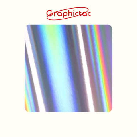 Vinil adhesivo holografiado 30cm x 1m