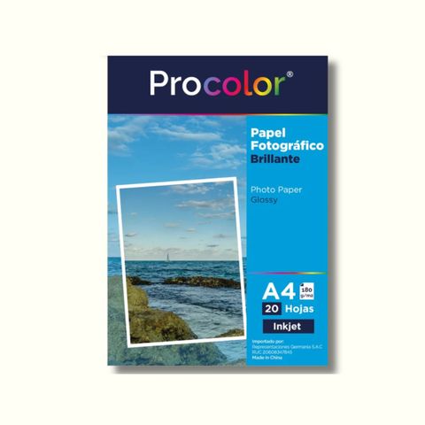 Papel fotográfico doble cara A4 160gsm 20 hojas