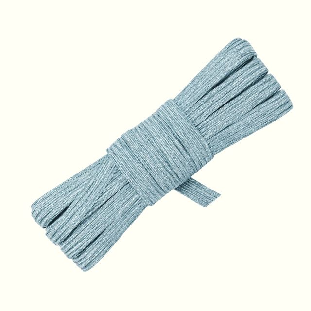 Elástico trencilla 6mm Light blue glitter x 4m