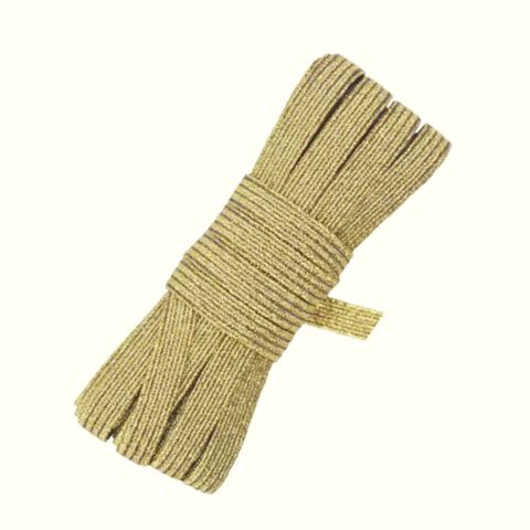 Elástico trencilla 6mm Gold glitter x 4m