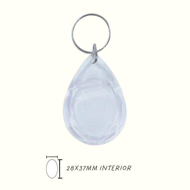 Llavero acrílico c/tapa gota x 10 und