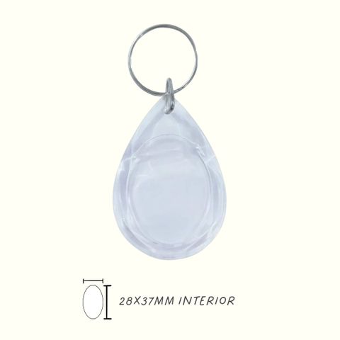 Llavero acrílico c/tapa gota x 10 und