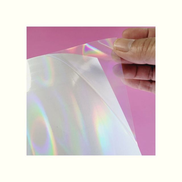 Laminado en frío holográfico arcoiris 26.5cm x 5m