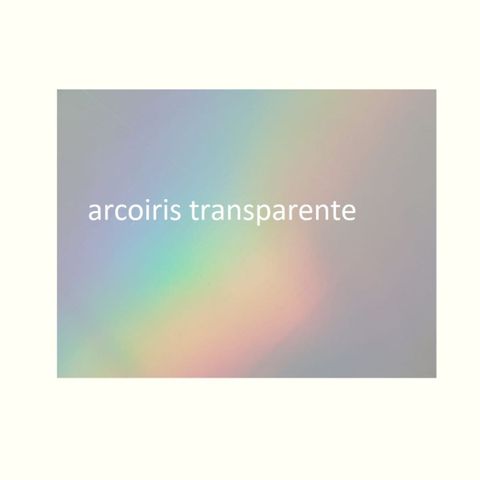 Vinil PET arcoíris transparente x 20 hojas