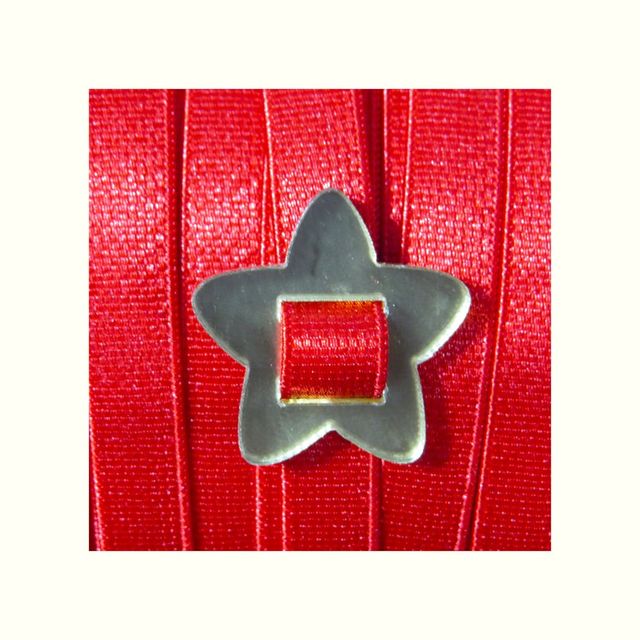 Elástico satinado rojo 8mm x 10m