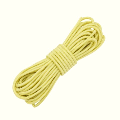Cordón elástico de 4mm amarillo bebe x 5m