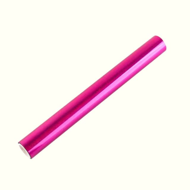 Foil fucsia glitter reactivo al tóner 19cm x 5m