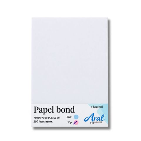 Papel bond 120 g A5 x100