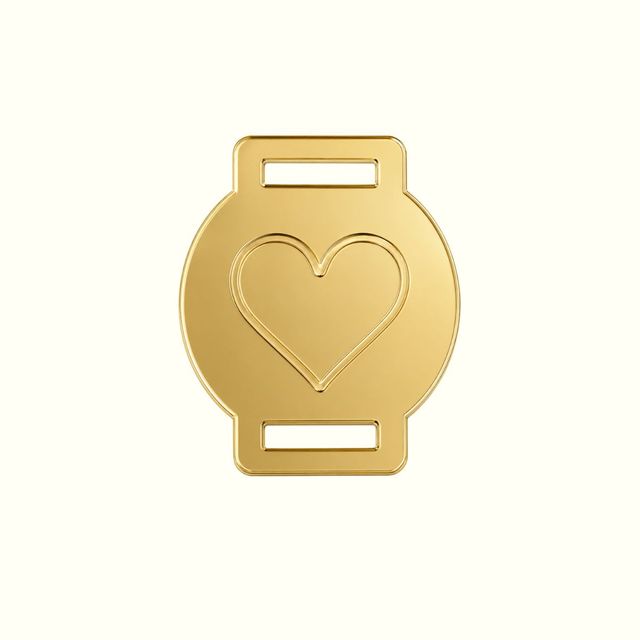 Pasacinta de acrílico grabado dorado x 10 und