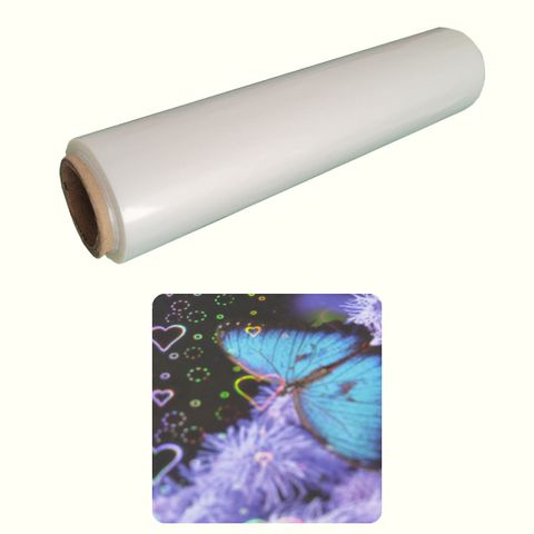 BOPP (25 micras) holográfico corazones rollo 0.25x50m