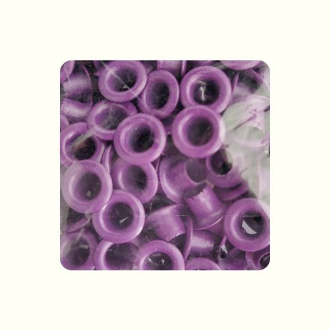 Ojalillo metálico #100 violeta x 200 und