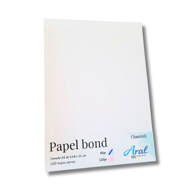 Papel bond 90 g A5 x100