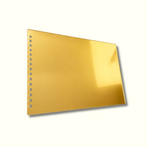Álbum de acrílico A4 dorado x 2 und