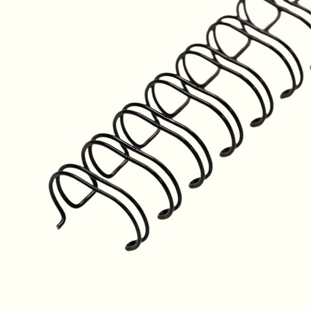 Anillo paso 2:1 de 1 1/4 A4 negro x 5 tiras de 23 aros