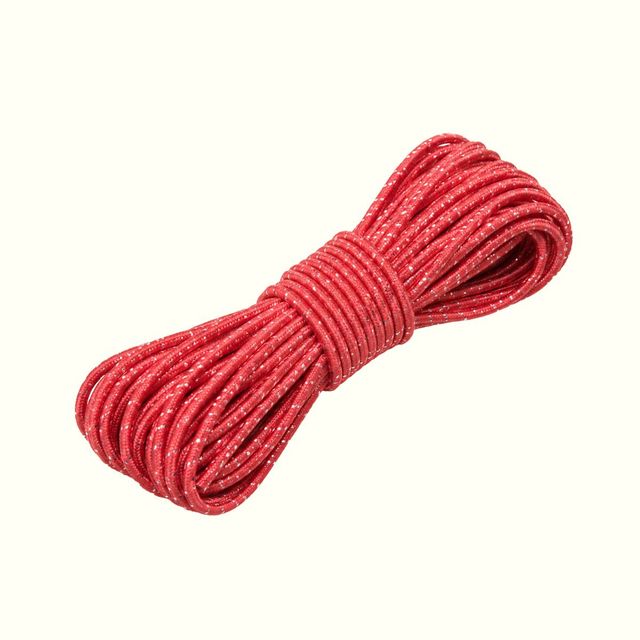 Cordón elástico de 4mm coral c/plata
