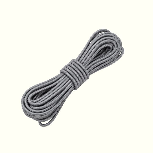 Cordón elástico de 4mm gris x 5m