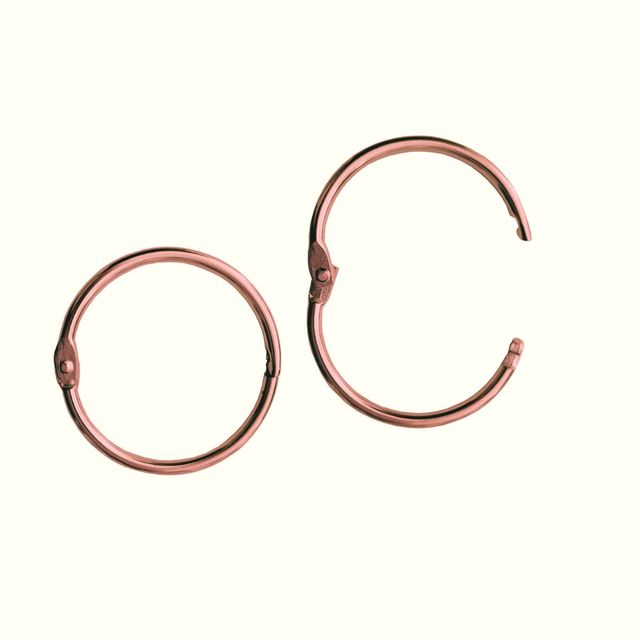 Argolla mosquetón de 30mm x 10 und oro rosa