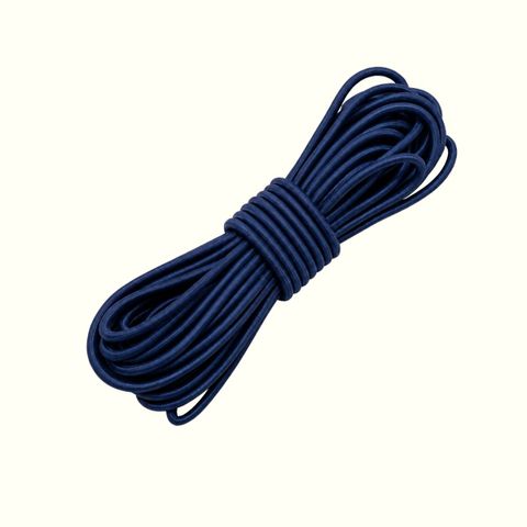 Cordón elástico de 4mm azul marino x 5m