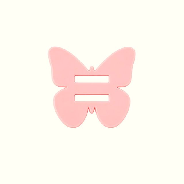 Pasacinta de acrílico mariposa rosa bebe x 10 und