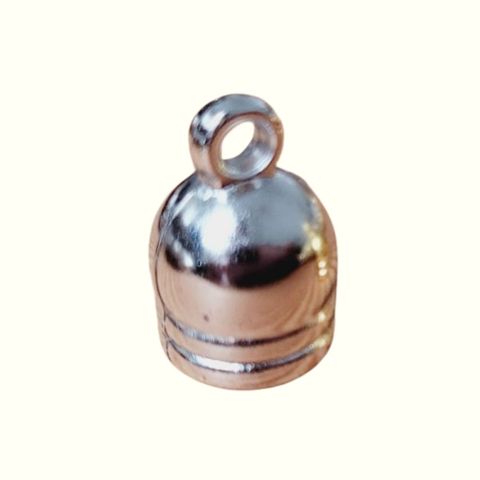 Capucha para borla plateado x 25 und