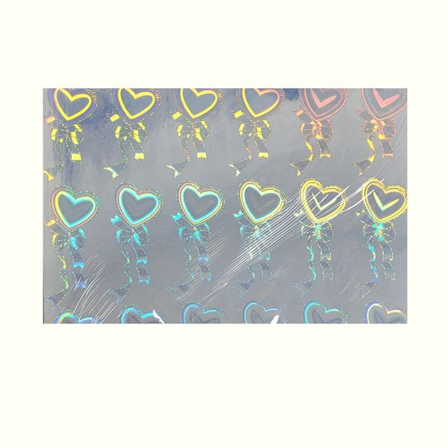 Vinil PET corazones x 20 hojas