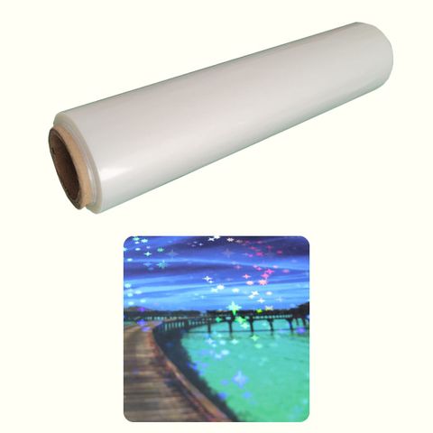 BOPP (25 micras) holográfico estrellas rollo 0.25x50m
